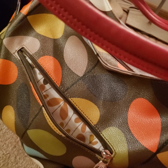 Fall/Autumn Polka dot "All-around" Purse - Picture 3 of 8